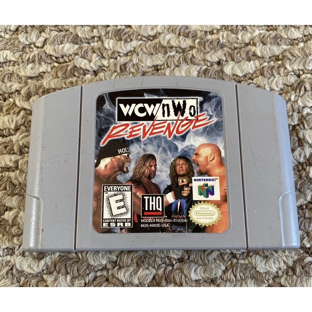 WCW nWo Revenge Nintendo 64 N64 Game Cartridge‎ NUS-NW2E-USA THQ Wrestling